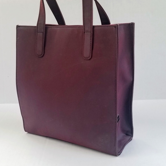 Vintage Express Burgundy Iridescent Small Tote Bag - Picture 10 of 10